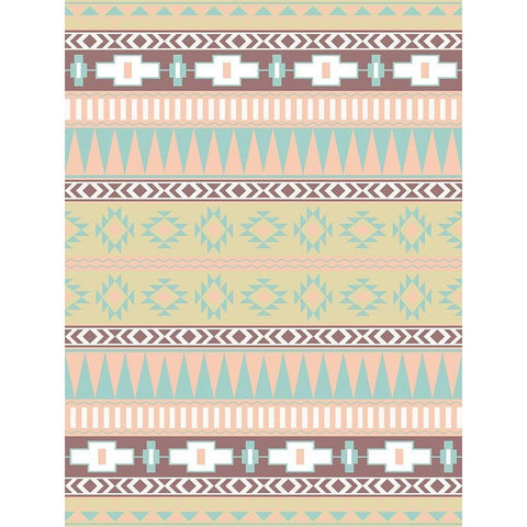 Fun Aztec Pattern Mate Black Modern Wood Framed Art Print by Grey, Jace