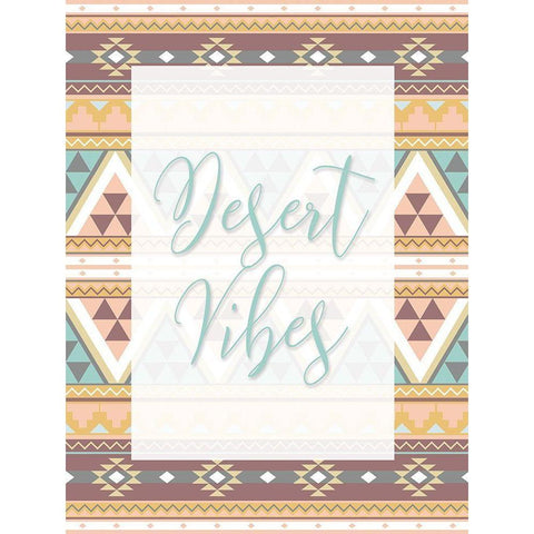 Desert Vibes Black Modern Wood Framed Art Print by Grey, Jace
