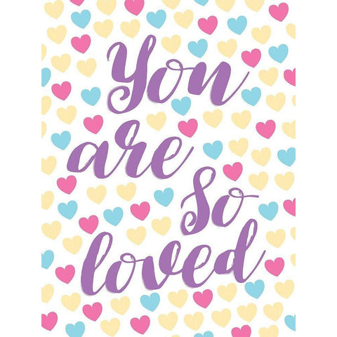 You Are So Loved Black Modern Wood Framed Art Print by Grey, Jace