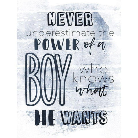 He Wants Navy Black Modern Wood Framed Art Print by Grey, Jace
