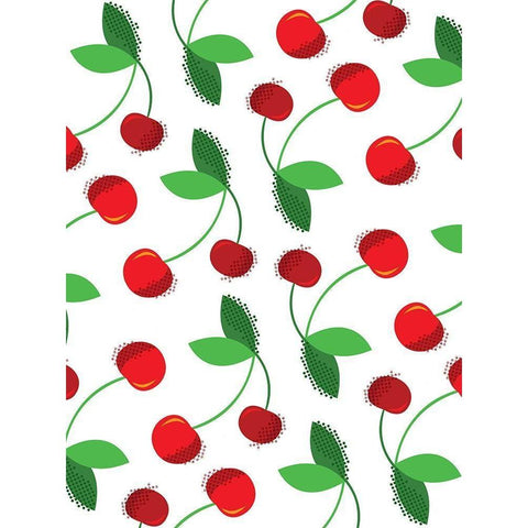 Cherry on Top White Modern Wood Framed Art Print by Grey, Jace