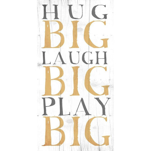 Hug Big White Modern Wood Framed Art Print by Grey, Jace