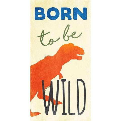 Born To Be Wild Black Modern Wood Framed Art Print with Double Matting by Grey, Jace