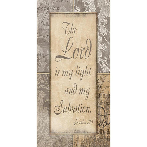 Light And My Salvation Gold Ornate Wood Framed Art Print with Double Matting by Grey, Jace