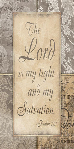 Light And My Salvation Black Ornate Wood Framed Art Print with Double Matting by Grey, Jace