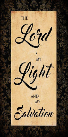 Lord Light Black Ornate Wood Framed Art Print with Double Matting by Grey, Jace