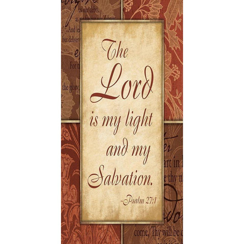 Lord is My Light Gold Ornate Wood Framed Art Print with Double Matting by Grey, Jace