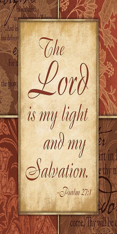 Lord is My Light Black Ornate Wood Framed Art Print with Double Matting by Grey, Jace