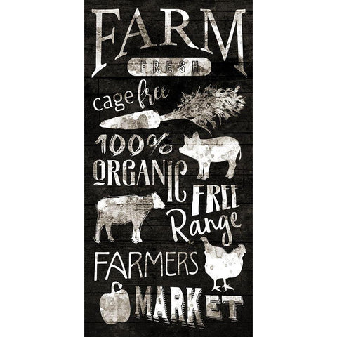 Farm Fresh White Modern Wood Framed Art Print by Grey, Jace