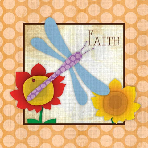 Faith White Modern Wood Framed Art Print by Grey, Jace