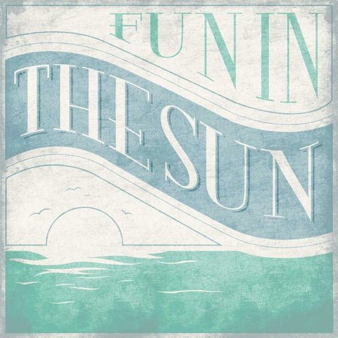 Fun in the Sun 2 Gold Ornate Wood Framed Art Print with Double Matting by Grey, Jace