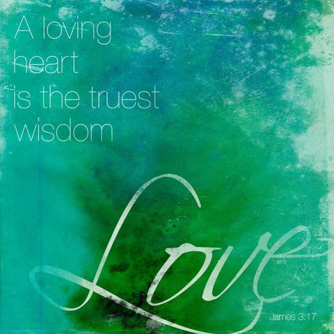 Watercolor Love quoted Black Modern Wood Framed Art Print by Grey, Jace