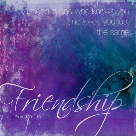 Watercolor Friendship White Modern Wood Framed Art Print with Double Matting by Grey, Jace