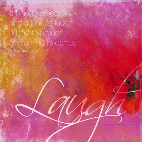 laugh Black Modern Wood Framed Art Print by Grey, Jace