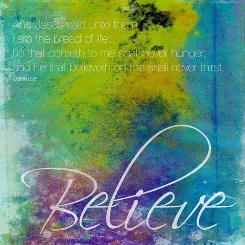 Believe White Modern Wood Framed Art Print by Grey, Jace