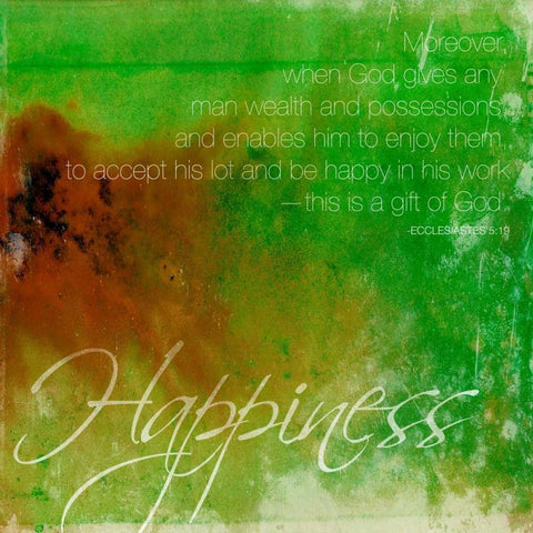 Happiness White Modern Wood Framed Art Print by Grey, Jace