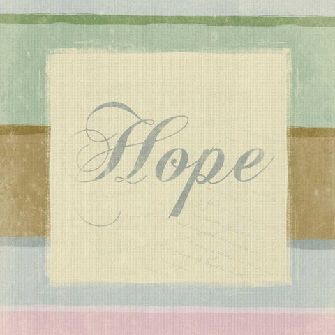 Bath Inspirational HOPE Black Ornate Wood Framed Art Print with Double Matting by Grey, Jace