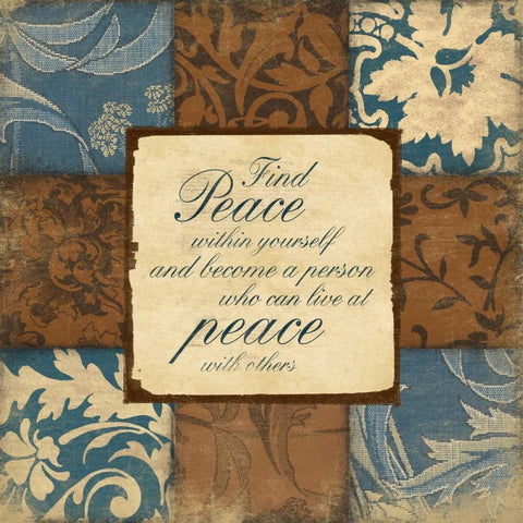 BluebrownPatch inspirational 2 Black Ornate Wood Framed Art Print with Double Matting by Grey, Jace