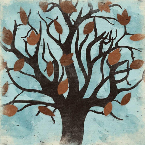 Tree White Modern Wood Framed Art Print by Grey, Jace