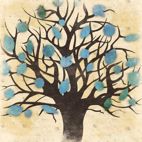 Tree White Modern Wood Framed Art Print by Grey, Jace