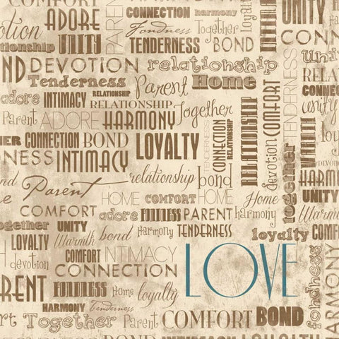 LOVE White Modern Wood Framed Art Print with Double Matting by Grey, Jace