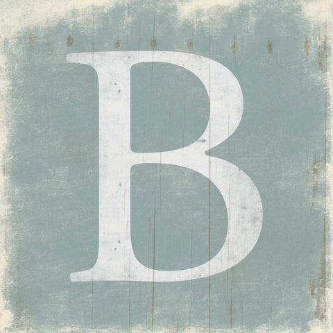 B White Modern Wood Framed Art Print by Grey, Jace