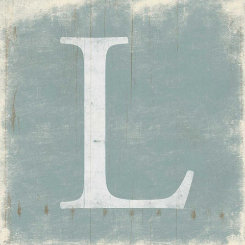 L White Modern Wood Framed Art Print with Double Matting by Grey, Jace