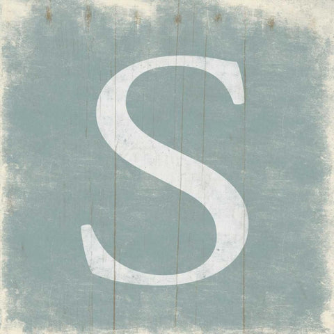 S White Modern Wood Framed Art Print with Double Matting by Grey, Jace