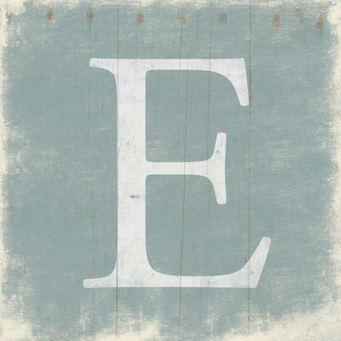 E White Modern Wood Framed Art Print by Grey, Jace