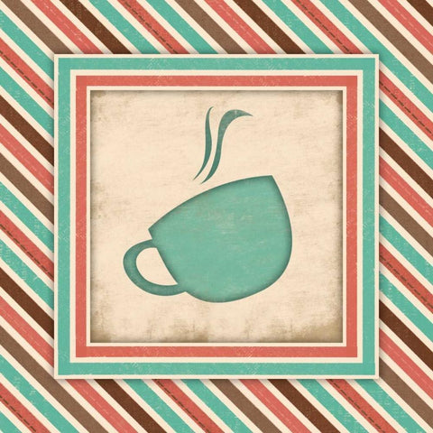 Coffee White Modern Wood Framed Art Print by Grey, Jace