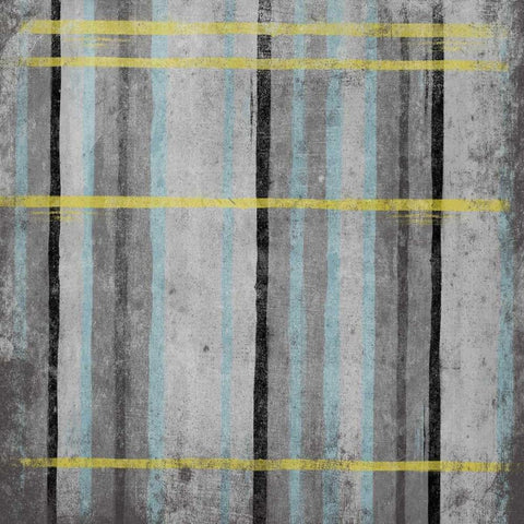 YG Stripes 2 Black Modern Wood Framed Art Print by Grey, Jace