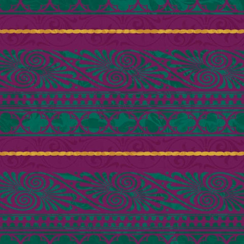 Pattern Black Modern Wood Framed Art Print with Double Matting by Grey, Jace