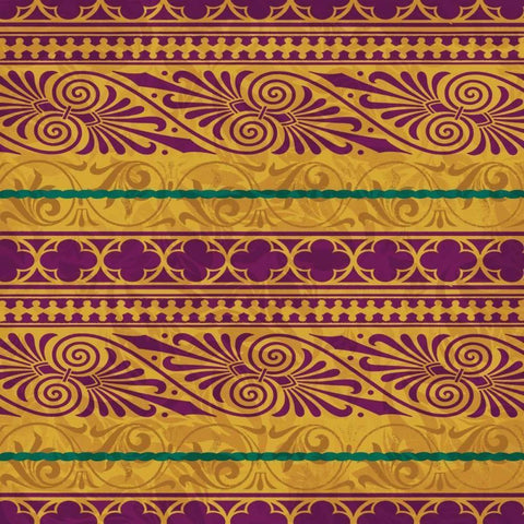 Pattern Gold Ornate Wood Framed Art Print with Double Matting by Grey, Jace