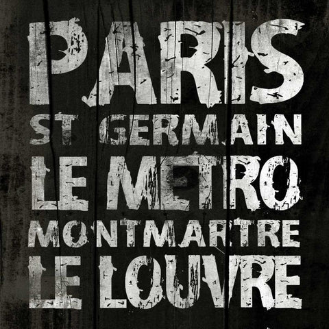 PARIS1 White Modern Wood Framed Art Print by Grey, Jace