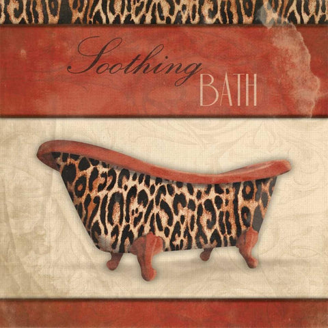 Soothing Bath Gold Ornate Wood Framed Art Print with Double Matting by Grey, Jace