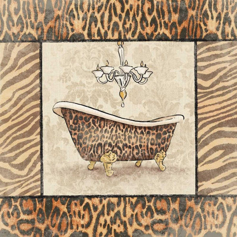 Bath1 Black Modern Wood Framed Art Print by Grey, Jace