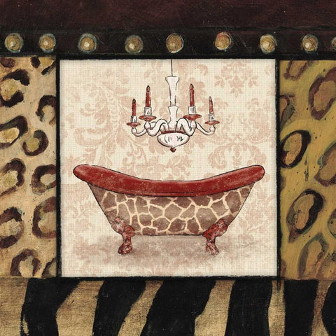 Bath 4 Gold Ornate Wood Framed Art Print with Double Matting by Grey, Jace