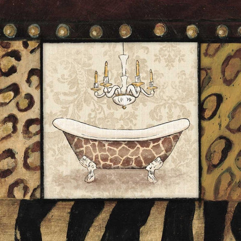 Bath 4 Black Modern Wood Framed Art Print by Grey, Jace