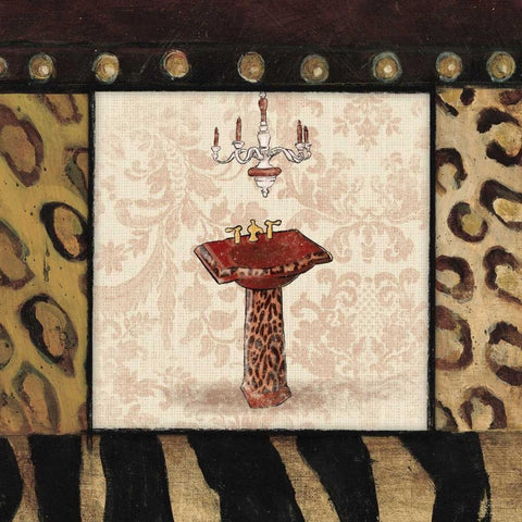 Sink2 red Black Modern Wood Framed Art Print by Grey, Jace