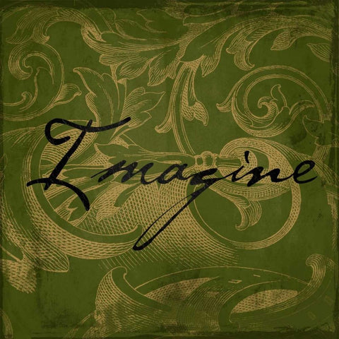 Imagine White Modern Wood Framed Art Print with Double Matting by Grey, Jace