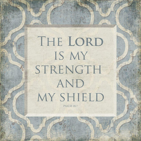 My Shield Gold Ornate Wood Framed Art Print with Double Matting by Grey, Jace