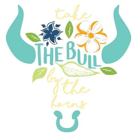 The Bull Black Modern Wood Framed Art Print with Double Matting by Grey, Jace