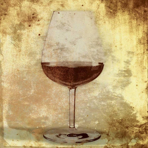 Wine glass White Modern Wood Framed Art Print by Grey, Jace