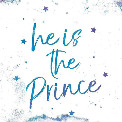 Prince White Modern Wood Framed Art Print by Grey, Jace