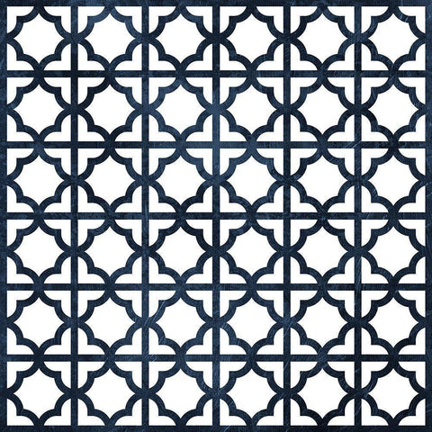 Blue glass Clean White Modern Wood Framed Art Print by Grey, Jace