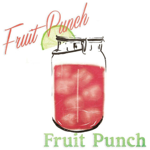 Fruit Punch Jar Black Ornate Wood Framed Art Print with Double Matting by Grey, Jace