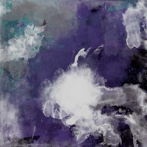 Watercolor 2 plum White Modern Wood Framed Art Print by Grey, Jace