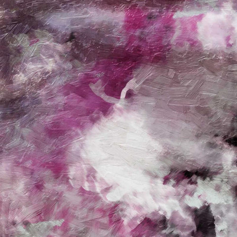 Atmosphere Abstract Mate White Modern Wood Framed Art Print with Double Matting by Grey, Jace