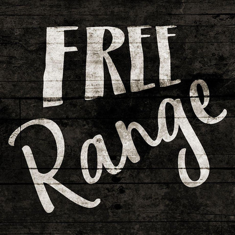 Free Range Gold Ornate Wood Framed Art Print with Double Matting by Grey, Jace