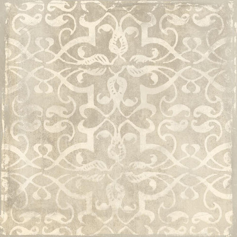 Cream Fence 2 Black Modern Wood Framed Art Print with Double Matting by Grey, Jace